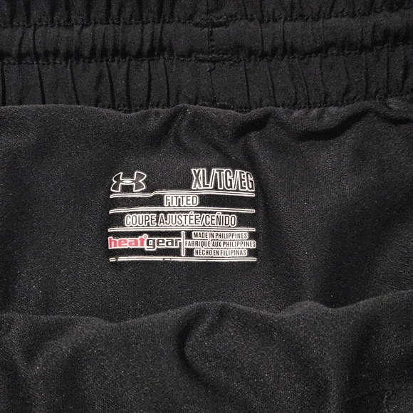 Under Armour Women's Black Shorts with Pink and Blue Trim - Picture 8 of 9